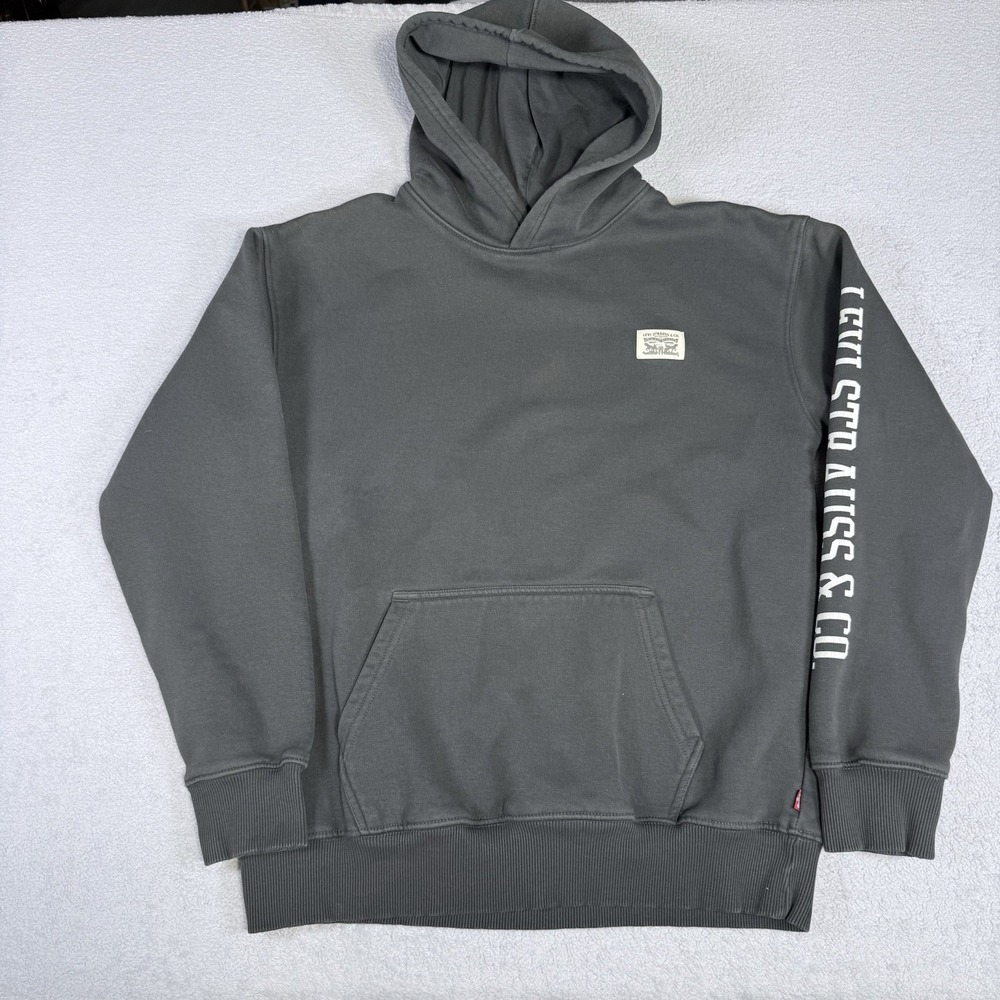 Levi's Young Gray Hoodie Size Extra Large (13-15 Years) Pullover
